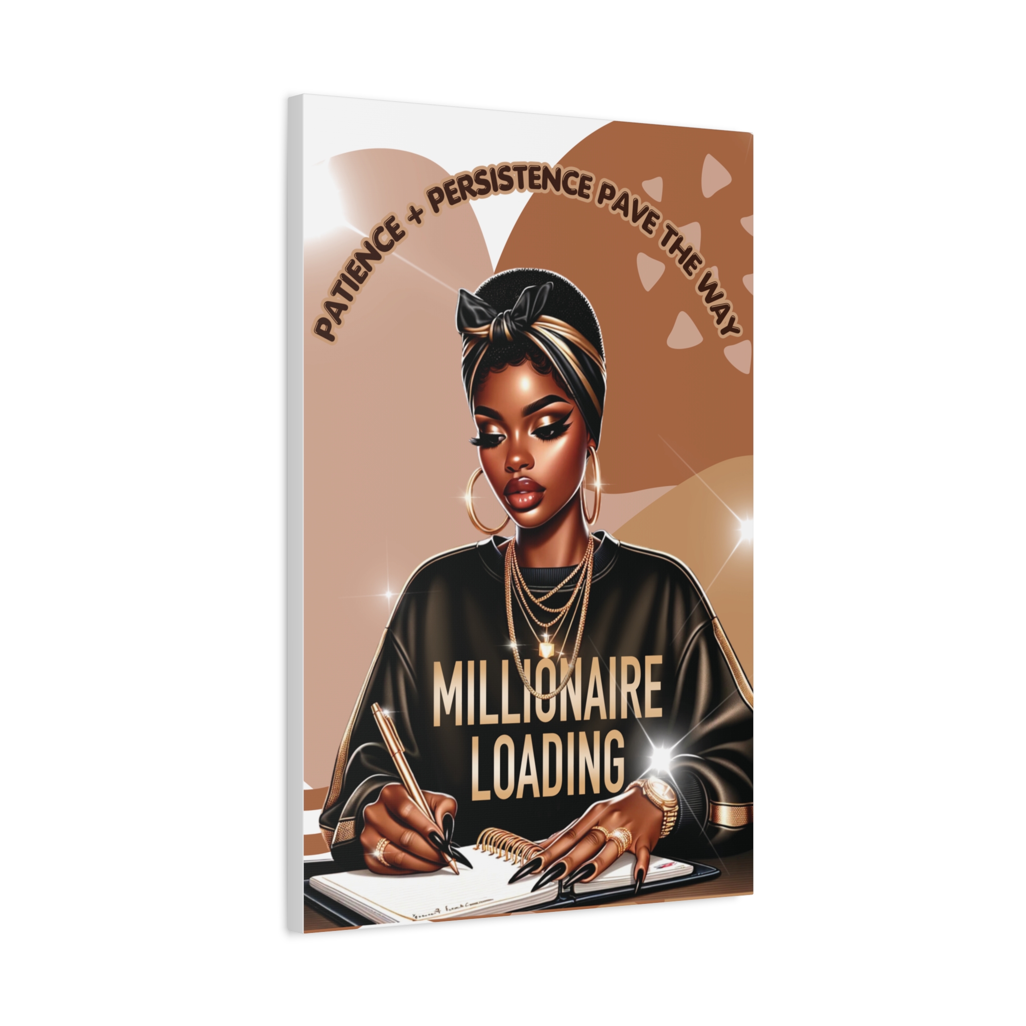 Simone Millionaire Loading Canvas Wall Art – Patience + Persistence Pave the Way - Image 9