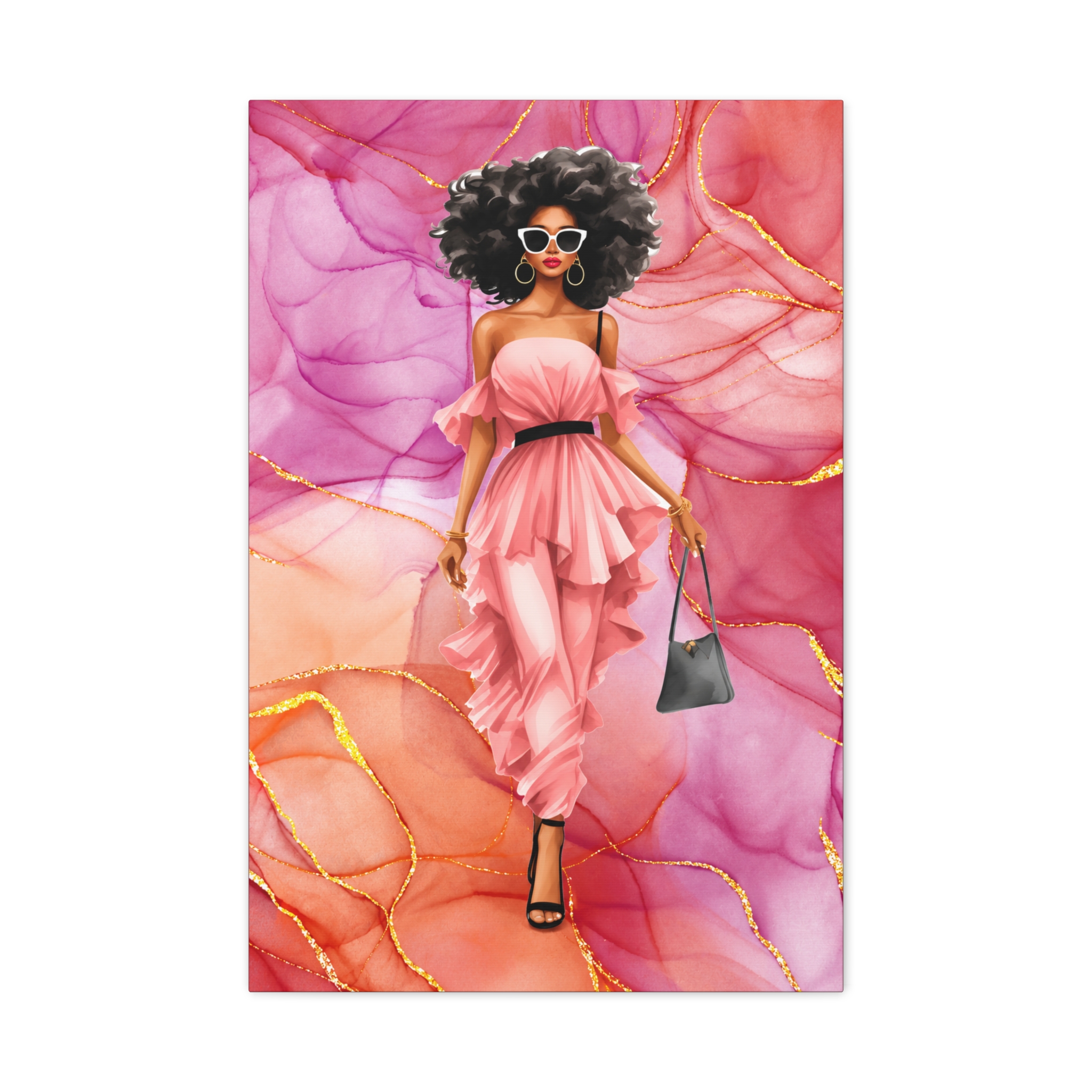 Brielle – Pretty in Pink Canvas Wall Art - Image 10