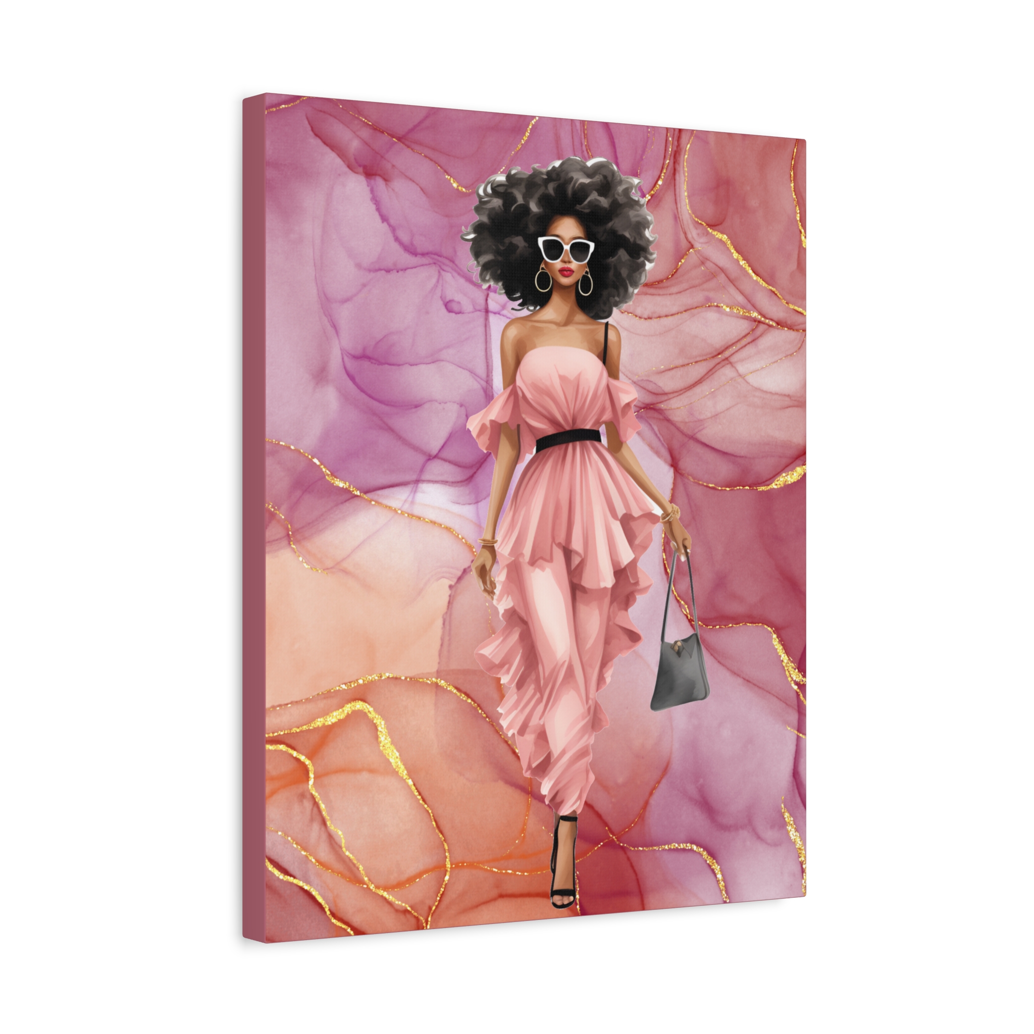 Brielle – Pretty in Pink Canvas Wall Art - Image 9