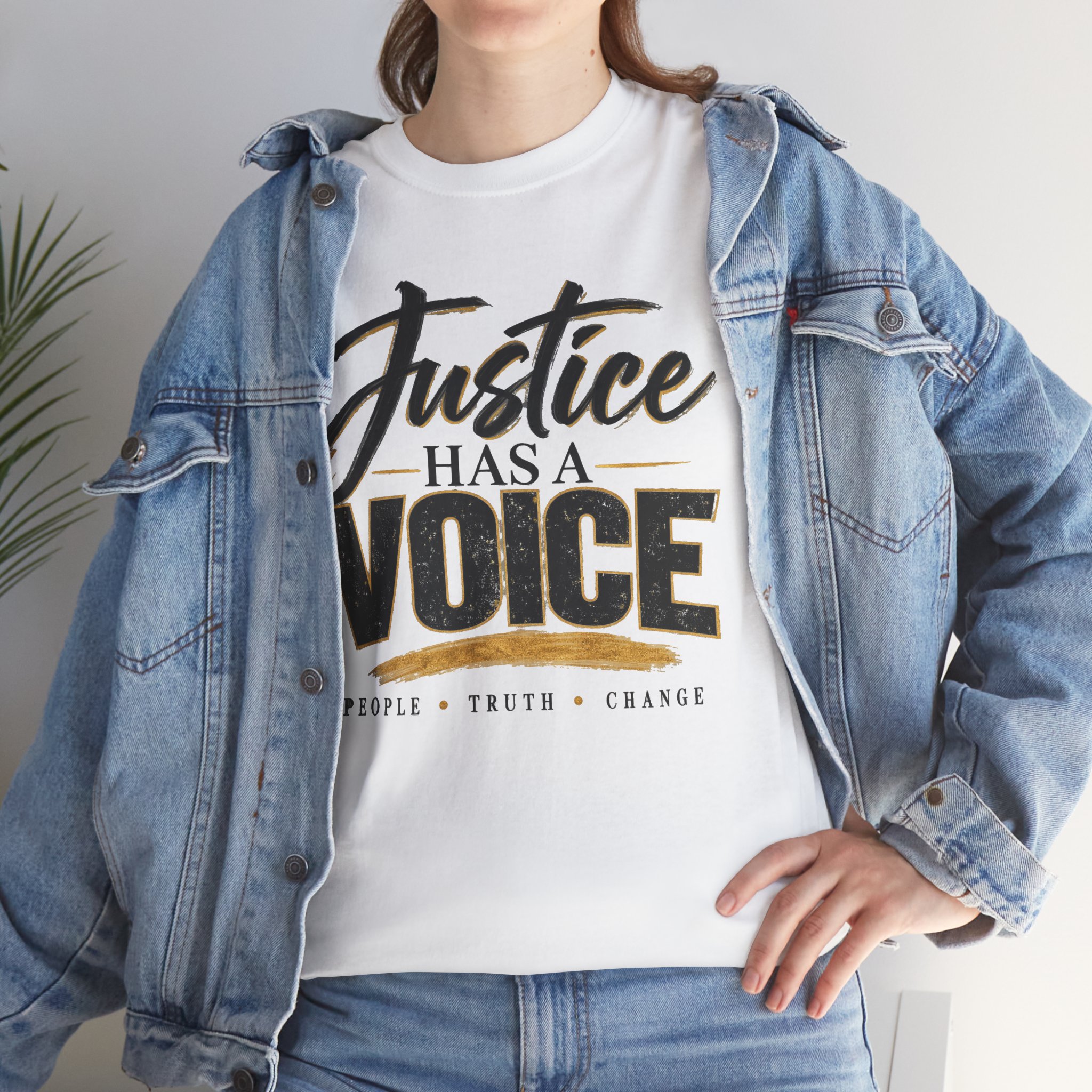 Justice Has a Voice T-Shirt – People Truth Change Statement Tee - Image 10