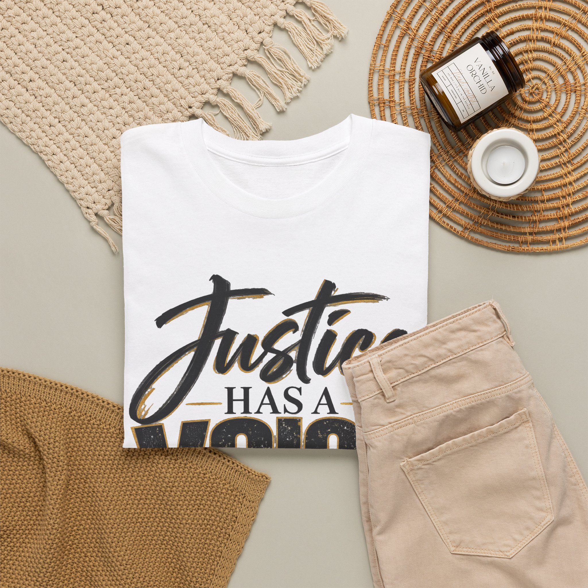 Justice Has a Voice T-Shirt – People Truth Change Statement Tee - Image 8
