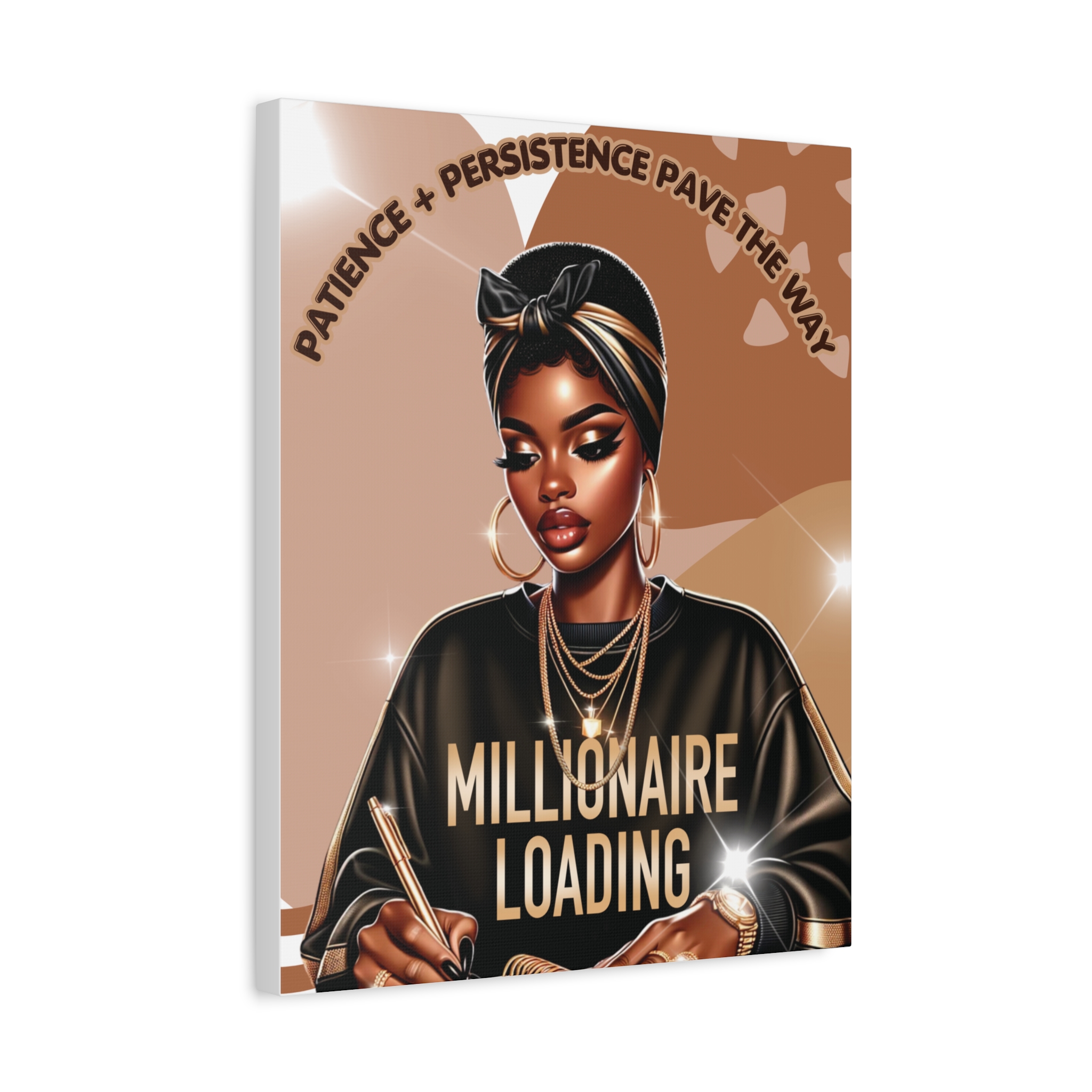 Simone Millionaire Loading Canvas Wall Art – Patience + Persistence Pave the Way - Image 7
