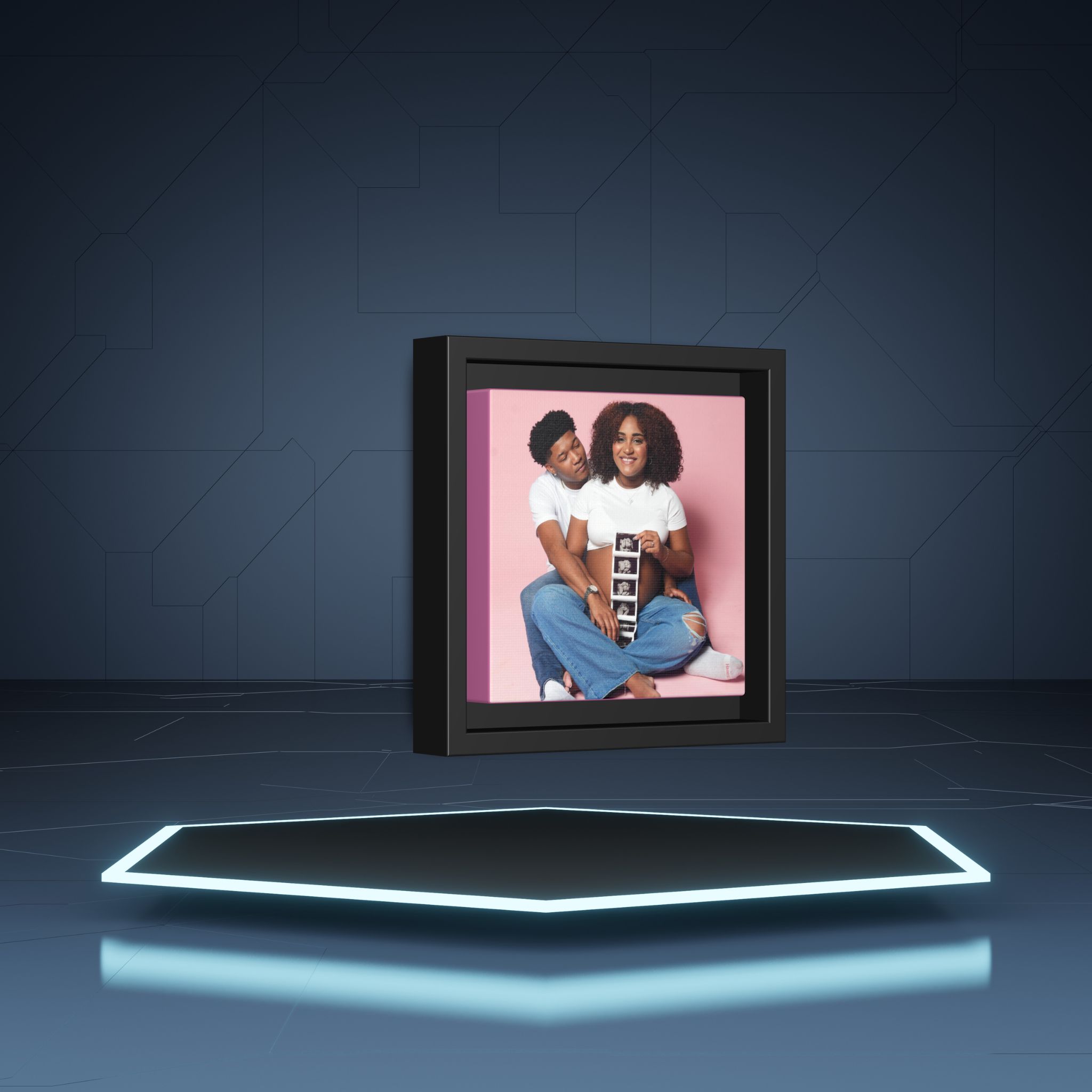 Personalized 6x6 Framed Canvas - Image 3