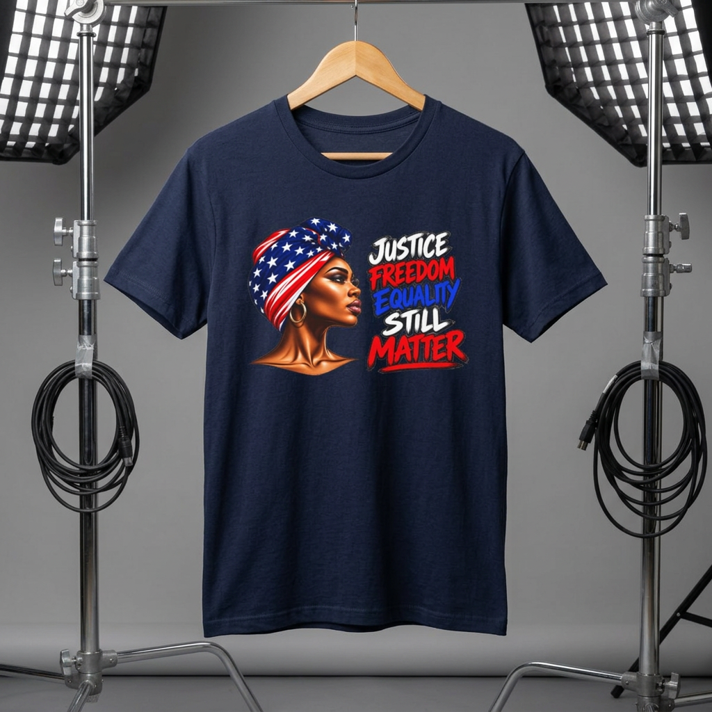 Justice Freedom Equality Still Matter T-Shirt – Unisex Graphic Tee - Image 2