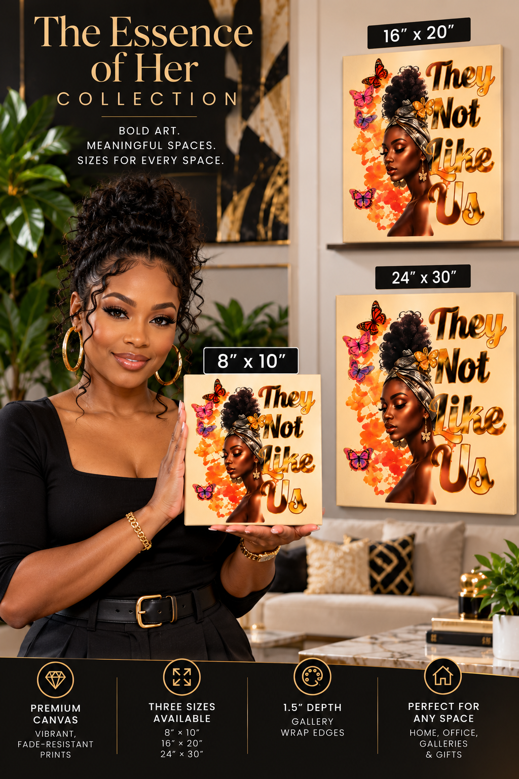 Imani – They Not Like Us Canvas Wall Art - Image 2