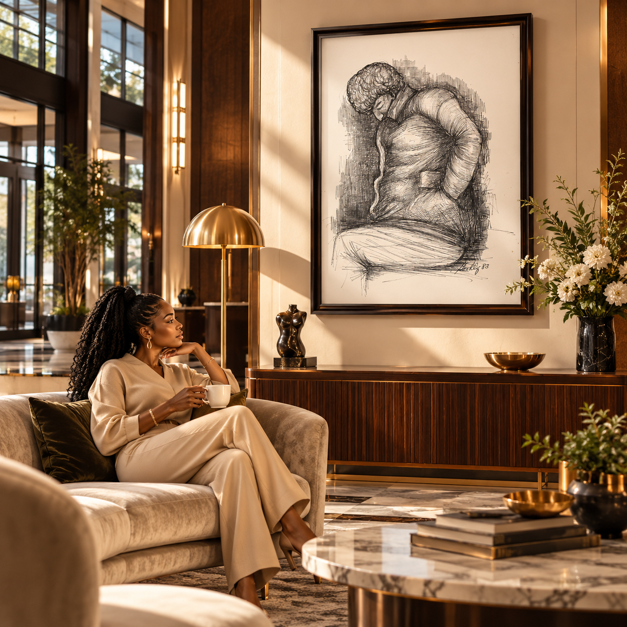 Quiet Reflection Framed Canvas | Howard Goodley - Image 5