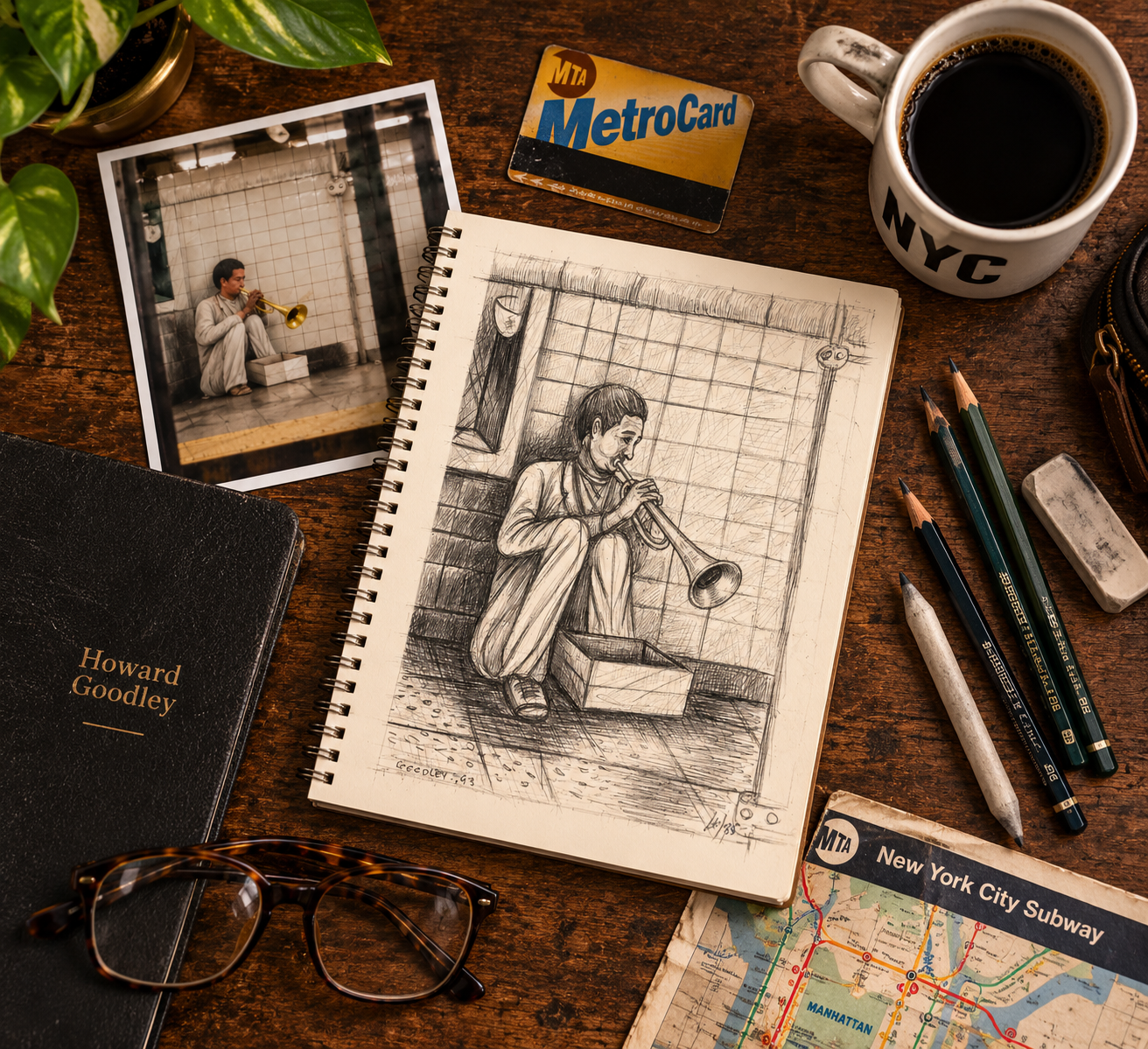 Subway Serenade – Framed Canvas | Howard Goodley - Image 5