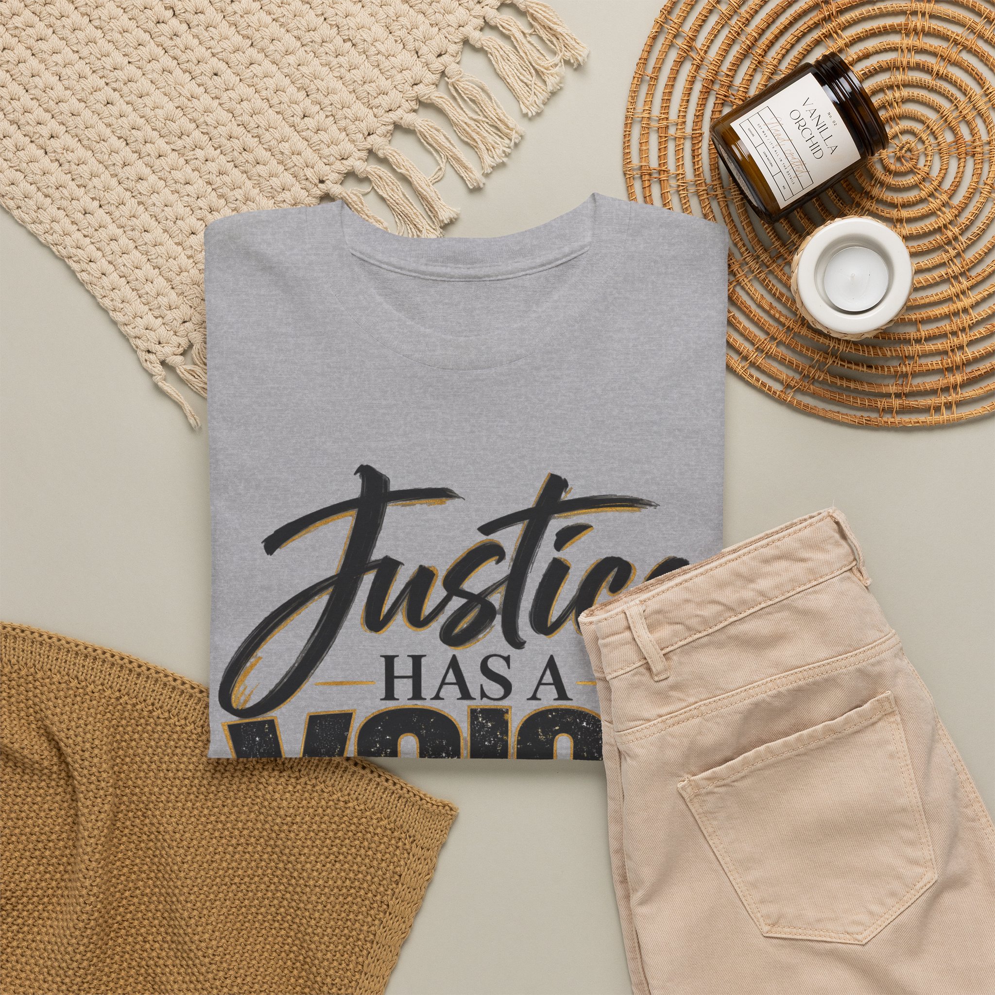 Justice Has a Voice T-Shirt – People Truth Change Statement Tee - Image 3