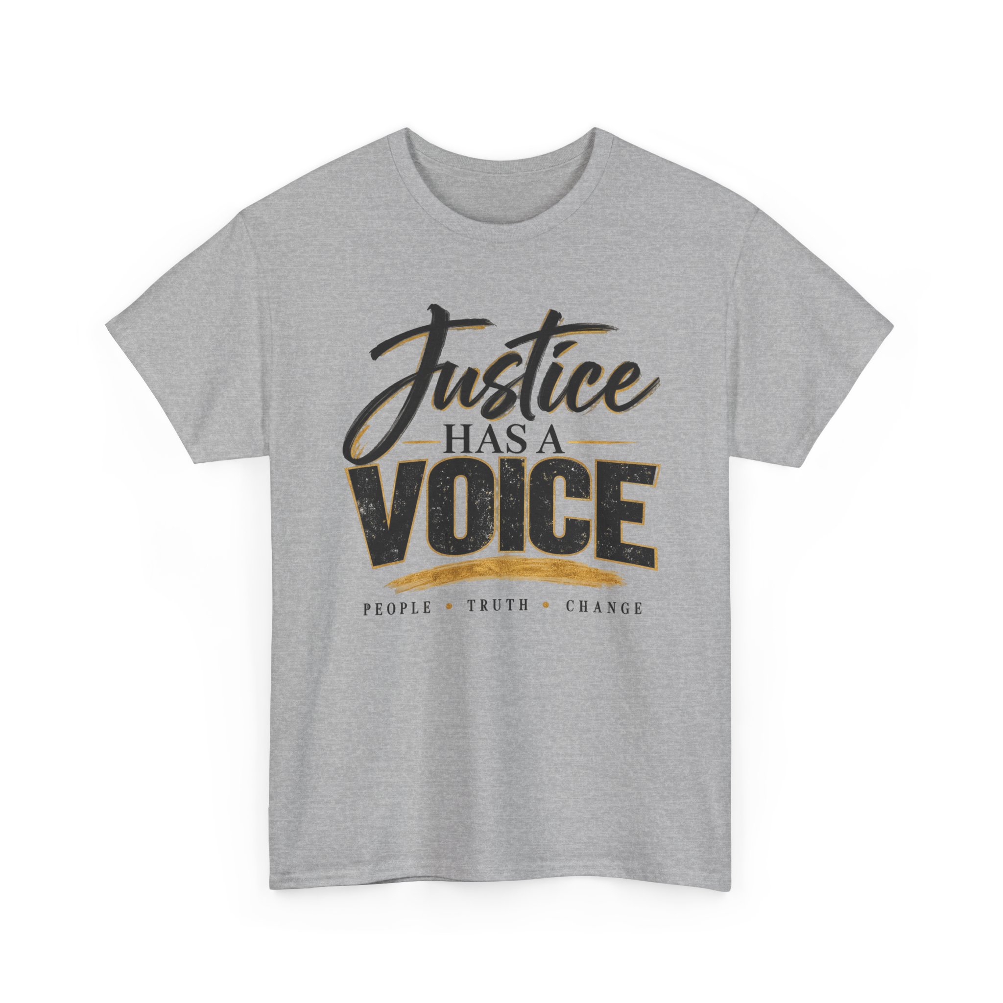 Justice Has a Voice T-Shirt – People Truth Change Statement Tee - Image 2