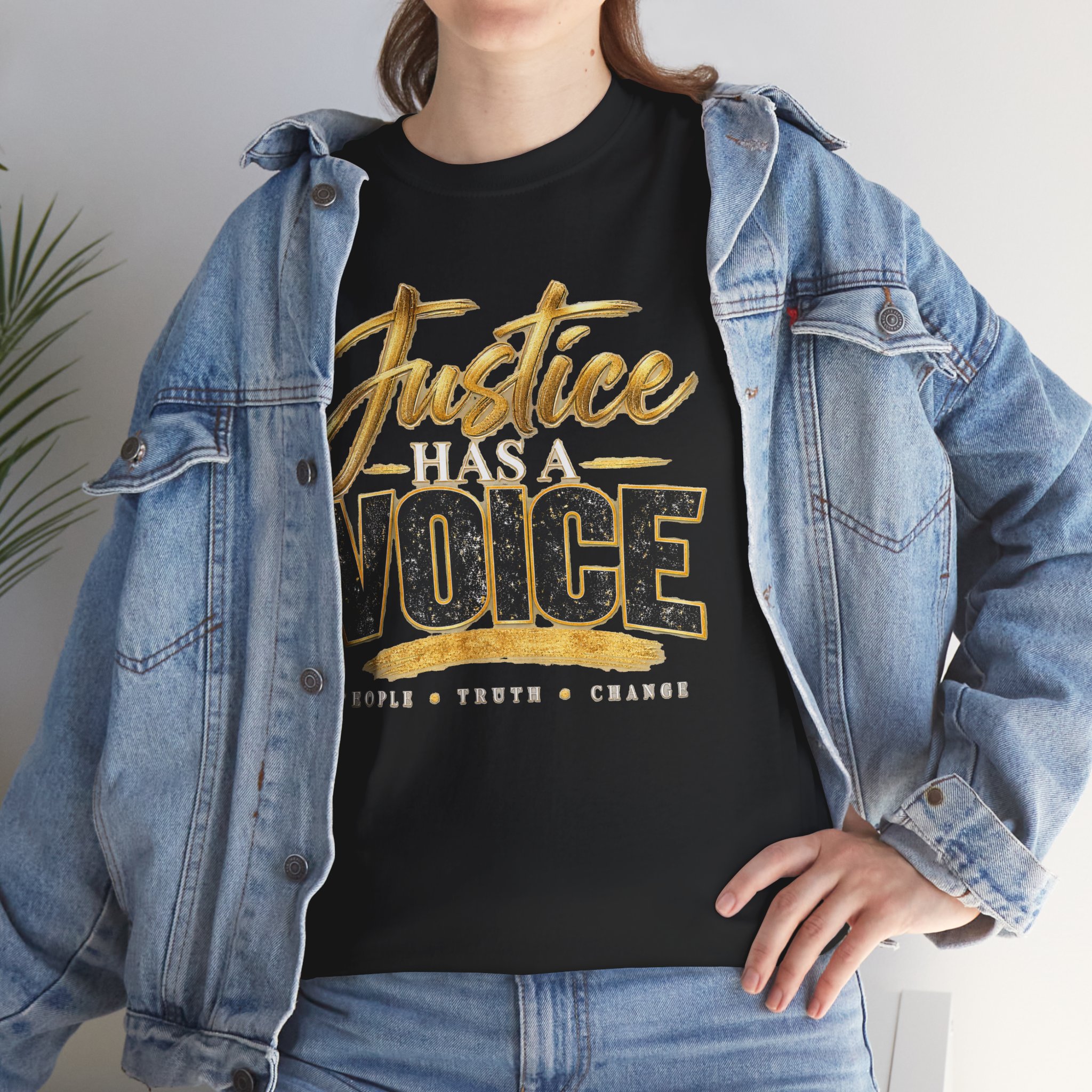 Justice Has a Voice T-Shirt – People Truth Change Statement Tee - Image 16