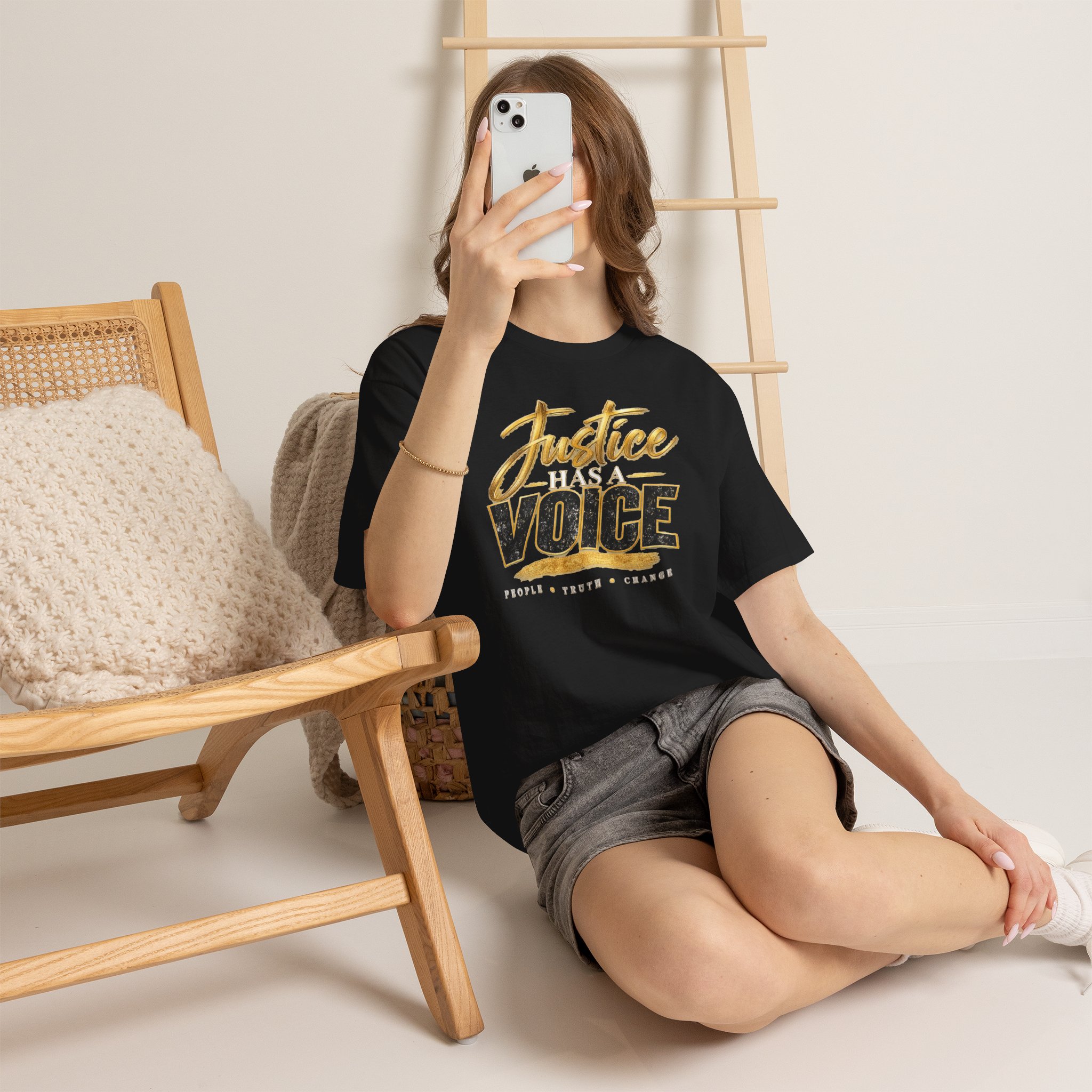 Justice Has a Voice T-Shirt – People Truth Change Statement Tee - Image 15