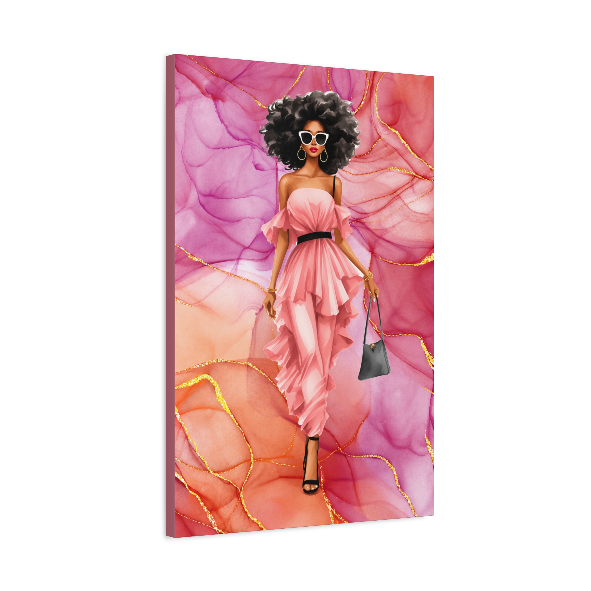 Brielle – Pretty in Pink Canvas Wall Art - Image 11