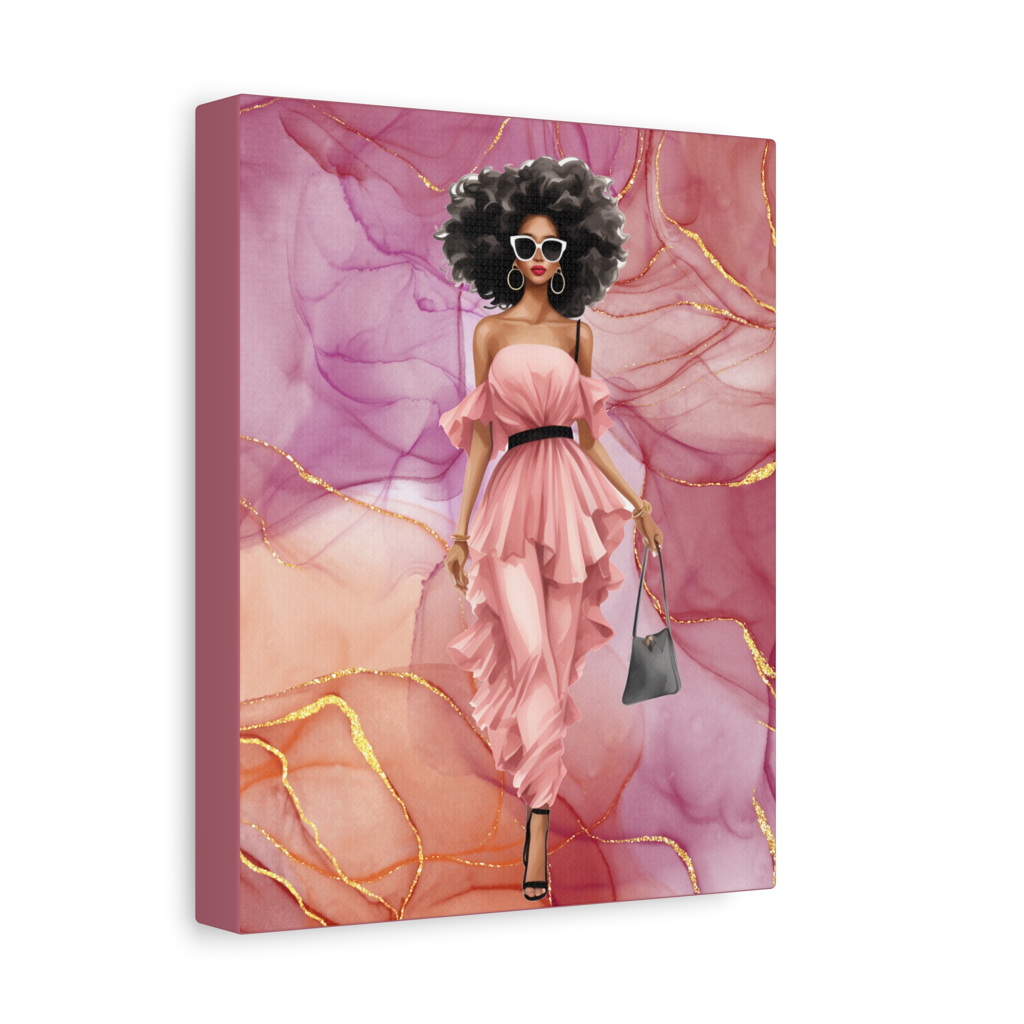 Brielle – Pretty in Pink Canvas Wall Art - Image 7